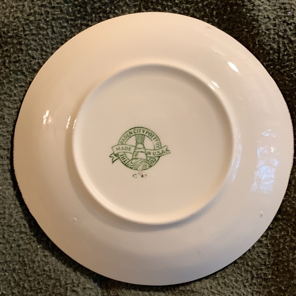 The Paden City Pottery Co. Saucers. Set of 5. Made in USA. 6” across - Picture 7 of 13